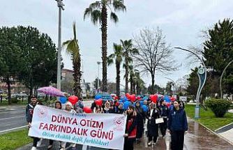 Fatsa’da otizm için farkındalık yürüyüşü