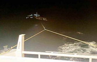 Fethiye açıklarında makine arızası nedeniyle sürüklenen tekne kurtarıldı