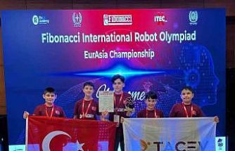 Fibonacci Uluslararası Robot Olimpiyatları’nda ilk 3’e girmek için mücadele ettiler