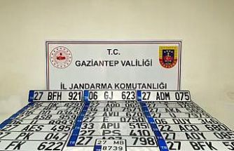 Gaziantep’te 27 adet sahte plaka ele geçirildi: 2 gözaltı