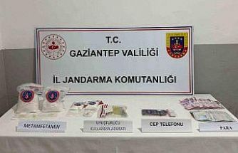 Gaziantep’te 2 kilo metamfetamin ele geçirildi