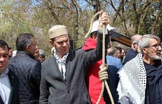 Gaziantep’te İsrail’in "idam yasası" protesto edildi