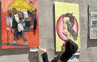 Gazze’de 64 sanatçı savaşın acı izlerini eserlerine taşıdı