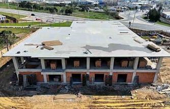 Gebze’de yeni itfaiye binasında çalışmalar yüzde 60’a ulaştı