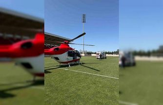 Gökyüzünden umut: Solunum sıkıntısı yaşayan bebek helikopterle taşındı