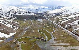 Güzeldere menderesleri baharla birlikte yeniden canlandı