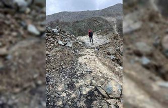 Hakkari-Van kara yolunda heyelan riski devam ediyor