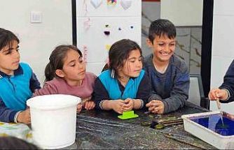 Hasköy’de ebru sanatına yoğun ilgi