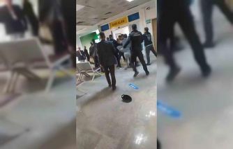 Hastane acilinde kavga kamerada