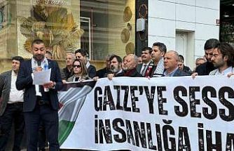 Iğdır’da cuma namazı sonrası Filistin’e destek açıklaması