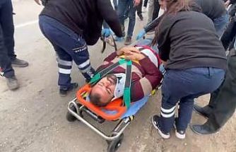 Isparta’da elma yüklü çekici kanala devrildi: 1 yaralı