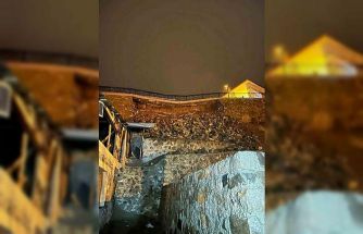 İspir’de heyelan: 2 konut boşaltıldı