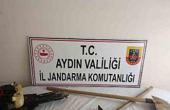 İzinsiz kazı yaptı, suçüstü yakalandı