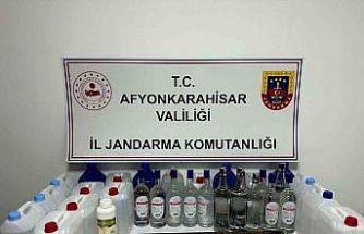 Jandarmadan sahte alkol operasyonu