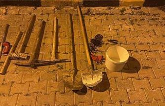 Kaçak kazıya suçüstü: 5 gözaltı