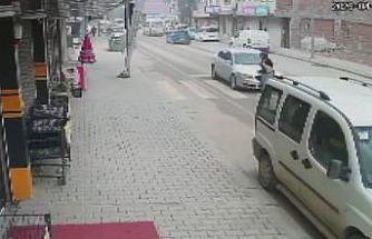 Kahramanmaraş’ta trafik kazası güvenlik kamerasında