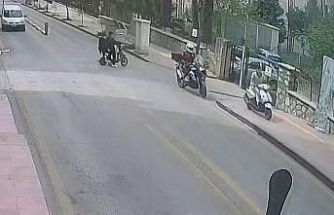 Kaldırımdan kaçtı, 500 bin liradan oldu