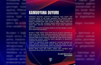 Karabük İdman Yurdu sahasında otopark tabelası krizi