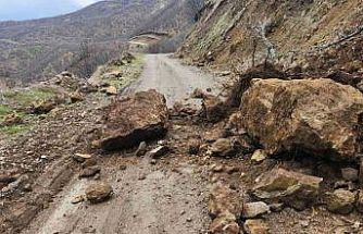 Karakoçan’da toprak kayması