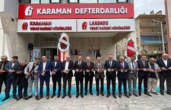 Karaman’da Larende Vergi Dairesi dualarla açıldı