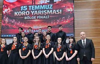 Kastamonulu öğrenciler koro yarışmasının bölge finalinde 1’inci oldu