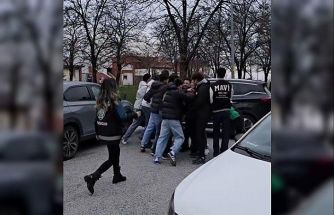 Kavga ihbarına giden polisler pastayla karşılandı