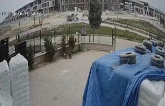 Kavşakta takla attıran kaza ucuz atlatıldı