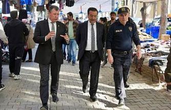 Kaymakam Atilla, pazar esnafını ziyaret etti