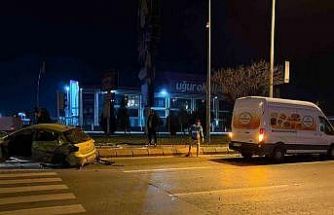 Kayseri’de otomobille panelvan araç çarpıştı: 1 yaralı