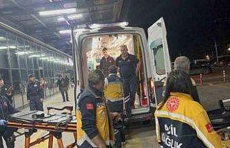 Kazada yaralanan Günyüzü Kaymakamı ve şoförü hastaneye getirildi