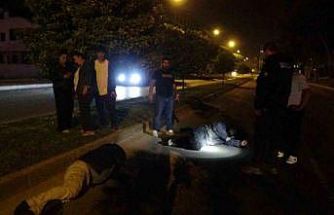 Kazada yaralanan motosiklet sürücüsü kendi acısını unutup babasını sordu