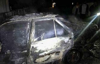 Keşan’da park halindeki otomobilde çıkan yangın söndürüldü