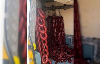 Kırşehir’de 96 kilo kaçak sucuk ele geçirildi