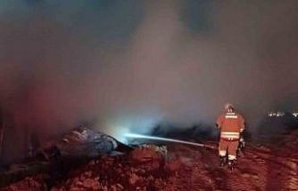 Konteyner yangınında 1 kişi öldü