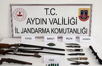 Köşk’te ruhsatsız silah ele geçirildi