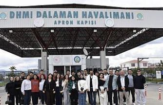 Köyceğiz MYO öğrencilerine havalimanında uygulamalı eğitim