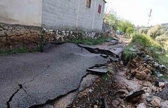 Kozan’da selin izleri havadan görüntülendi