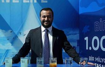 Kullanıp arıttıkları suda Japon balığı besliyorlar