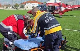 Kulu’da kalp rahatsızlığı geçiren vatandaşa hava ambulansı