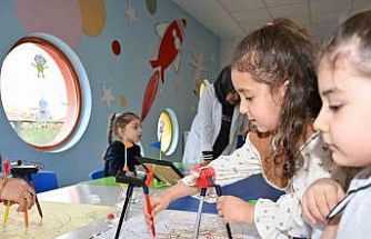 Kur’an kursunun minik öğrencilerinden Robotik Kodlama Şenliği