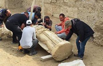 Laodikeia’da 2 metrelik Athena heykeli gün yüzüne çıkartıldı