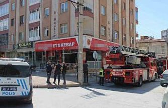 Lokantanın bacasında çıkan yangın söndürüldü