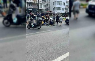 Lüleburgaz’da otomobilin çarptığı motosikletteki 2 genç yaralandı