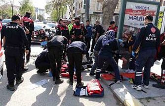 Malatya’da yunus timleri kaza yaptı: 2 polis yaralı