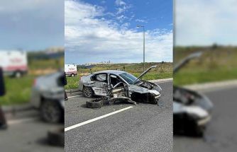 Mardin’de minibüs ve otomobil çarpıştı: 2 yaralı