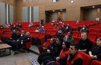 Melikgazi personeli yangınlara karşı bilgilendirildi