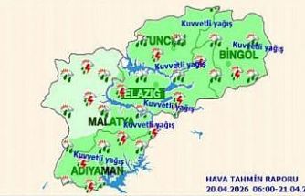 Meteoroloji 13. Bölge Müdürlüğünden, 4 ile kuvvetli yağış uyarısı