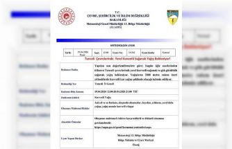 Meteorolojiden Tunceli için sağanak yağış uyarısı