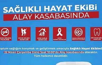 Mobil sağlık hizmetleri alay kasabasında vatandaşlara sağlık hizmeti verecek