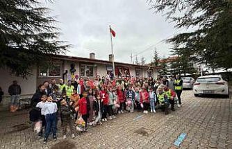 Motosiklet tutkunları çocukları unutmadı